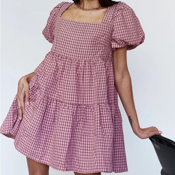 Princess Polly | Dresses | Princess Polly Zalia Mini Dress In Pink Brown  Size 4 New With Tag | Poshmark